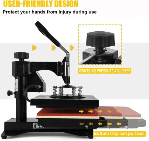 12 by 10 5In1 Heat Press and Free 12 piece sublimation mug set