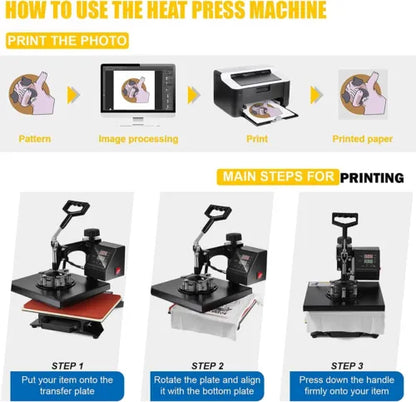 12 by 10 5In1 Heat Press and Free 12 piece sublimation mug set