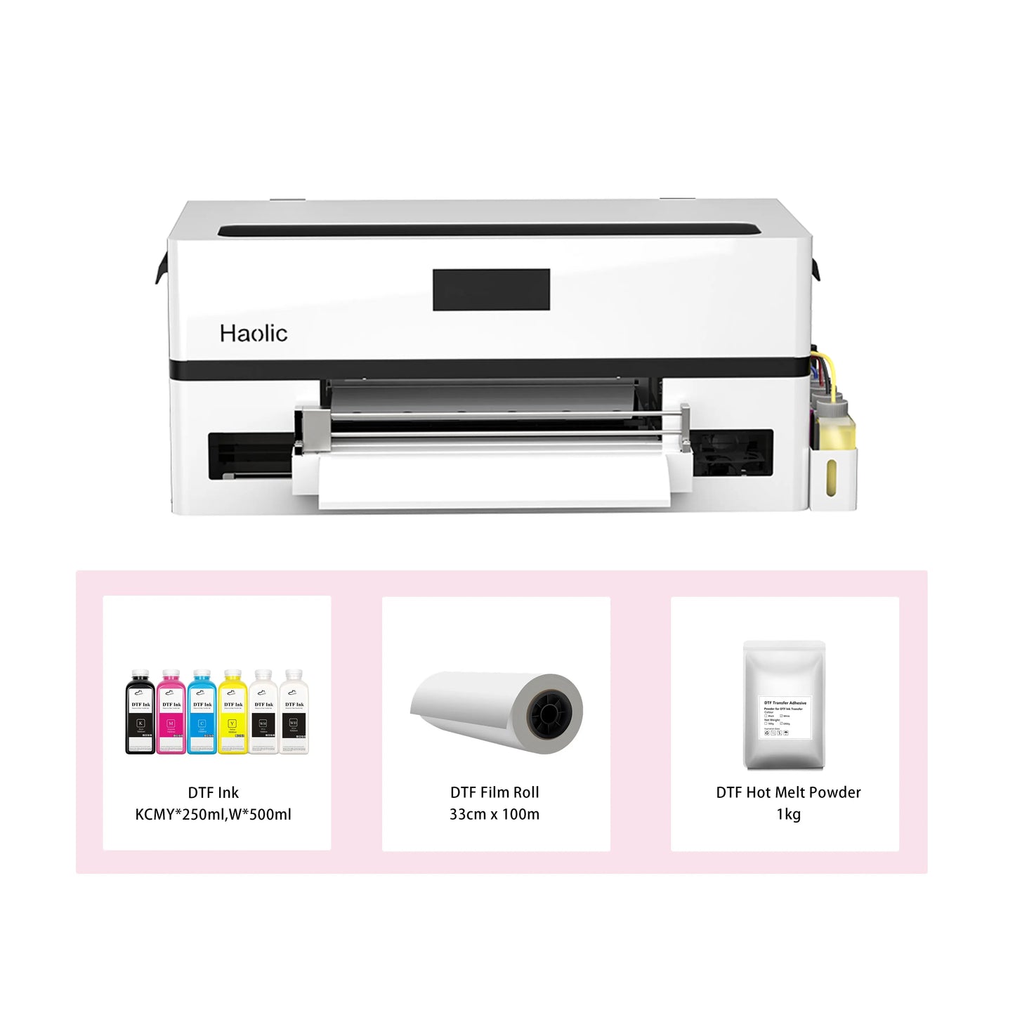Haolic 13" Pink A3 XP-1 Pro DTF Printer